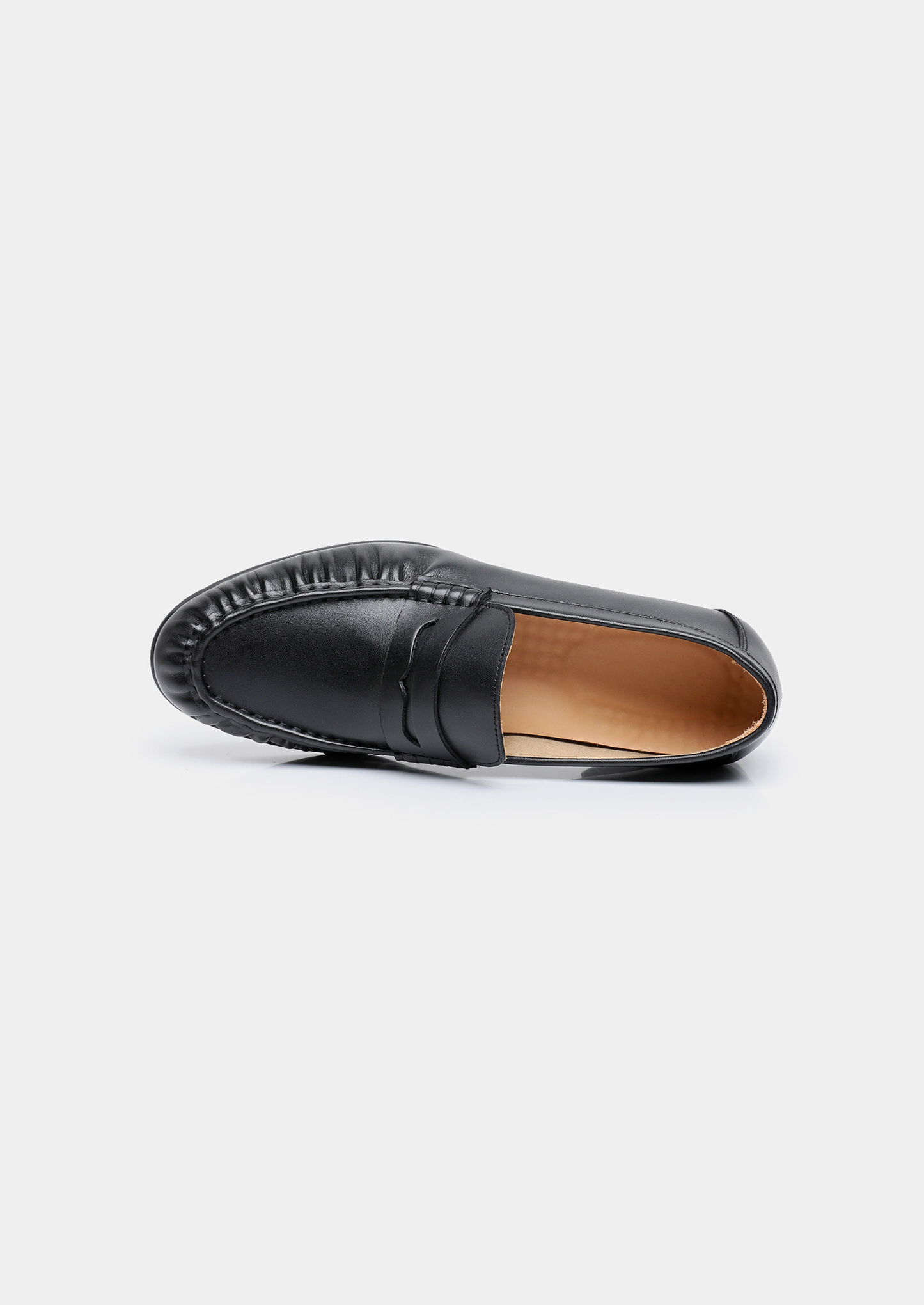 Black Classic Penny Leather Loafers | Solmar