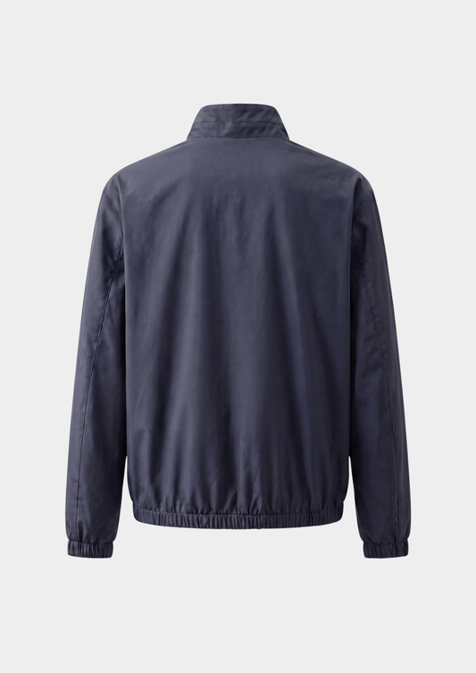 Navy Blue Technical Windbreaker Jacket | Solmar