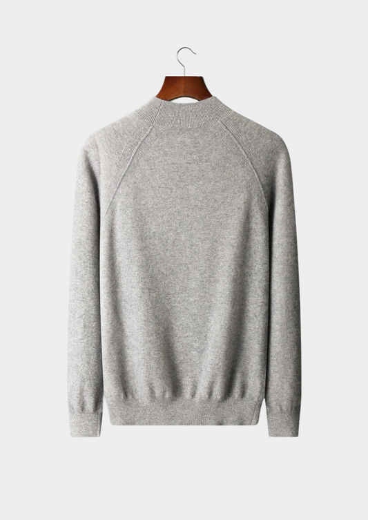 Pure Extra-Fine Merino Wool Raglan Mockneck | Solmar