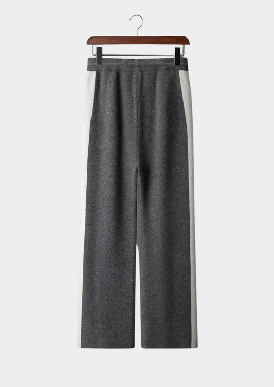 Pure Extra-Fine Merino Wool Wide Leisure Trousers | Solmar