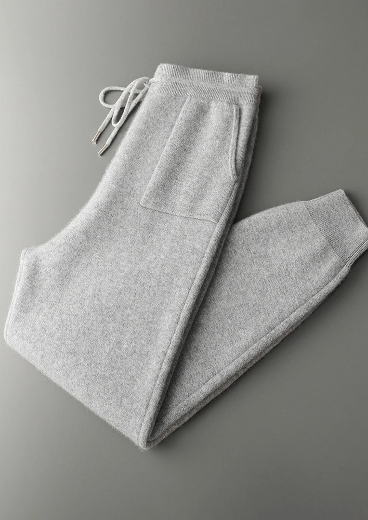 Conjunto de Estar Alain de Cachemira Premium Gris Claro