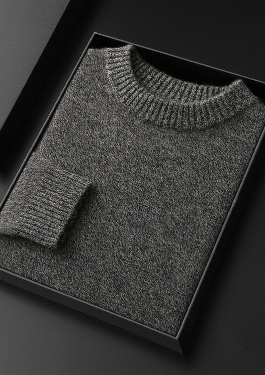 Pure Cashmere Gray Essential Crewneck | Solmar