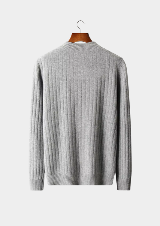 Pure Extra-Fine Merino Wool Patterned Zip Cardigan | Solmar