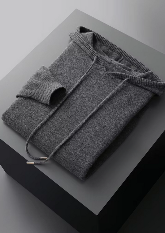 Pure Extra-Fine Merino Wool Dark Gray Savro Set | Solmar