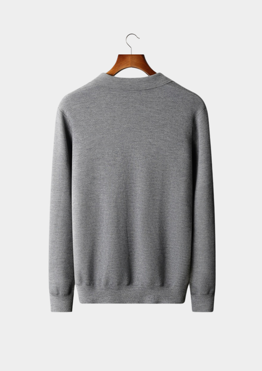 Premium Cashmere Buttonless Sweater Polo | Solmar
