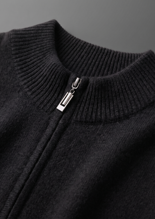 Pure Extra-Fine Merino Wool Black Luzzo Set | Solmar