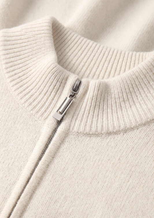 Pure Extra-Fine Merino Wool Cream White Luzzo Set | Solmar