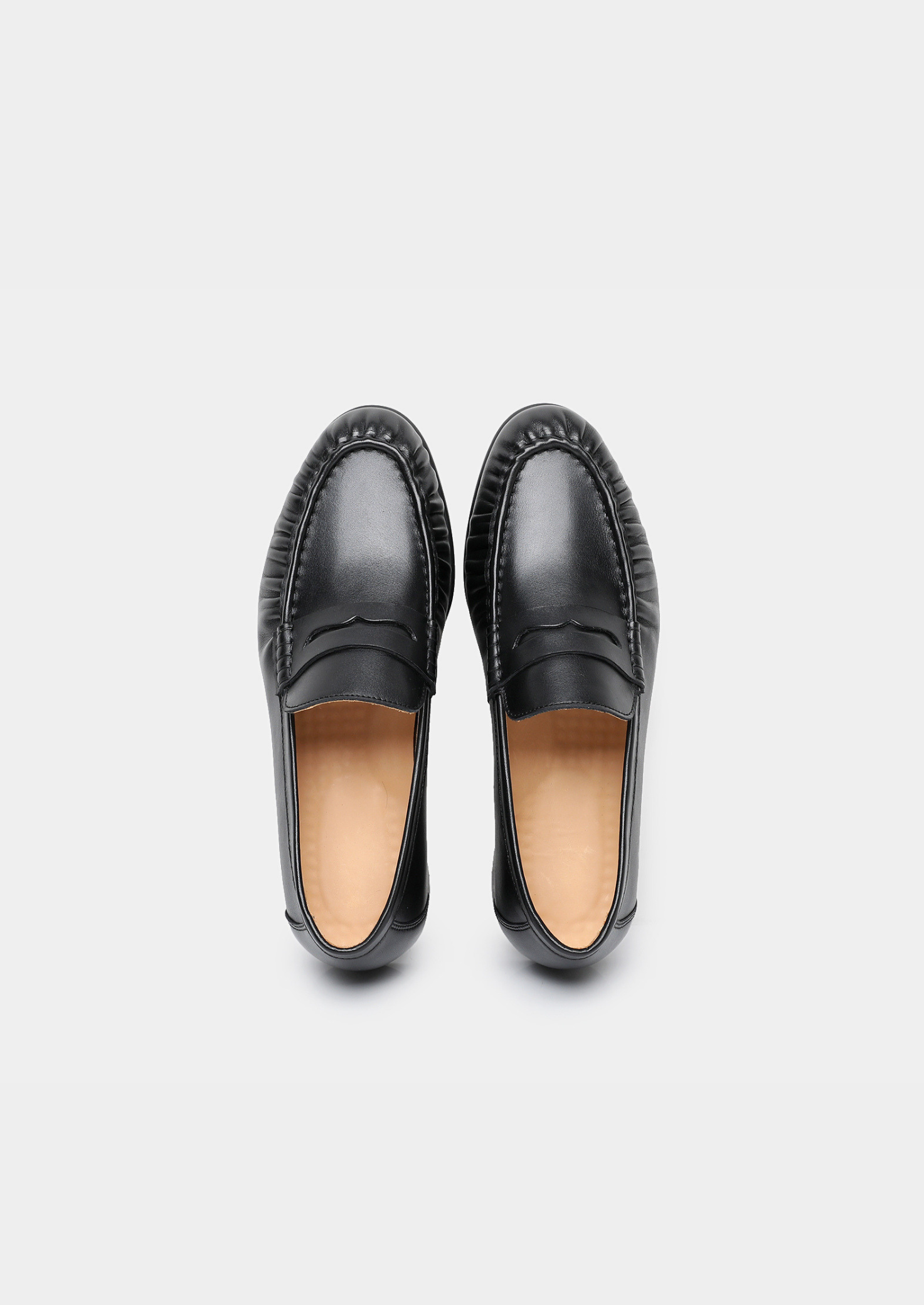 Black Classic Penny Leather Loafers | Solmar