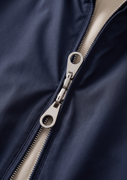 Navy Blue Technical Windbreaker Jacket | Solmar