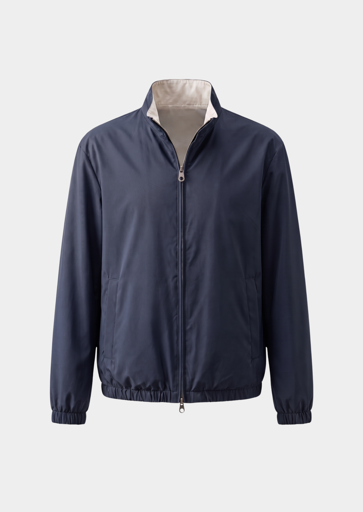 Navy Blue Technical Windbreaker Jacket | Solmar