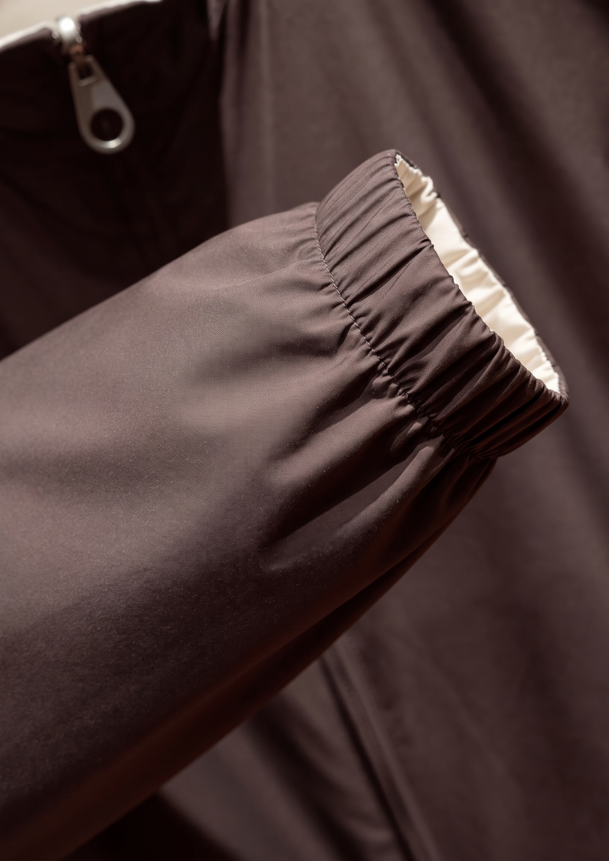 Coffee Technical Windbreaker Jacket | Solmar