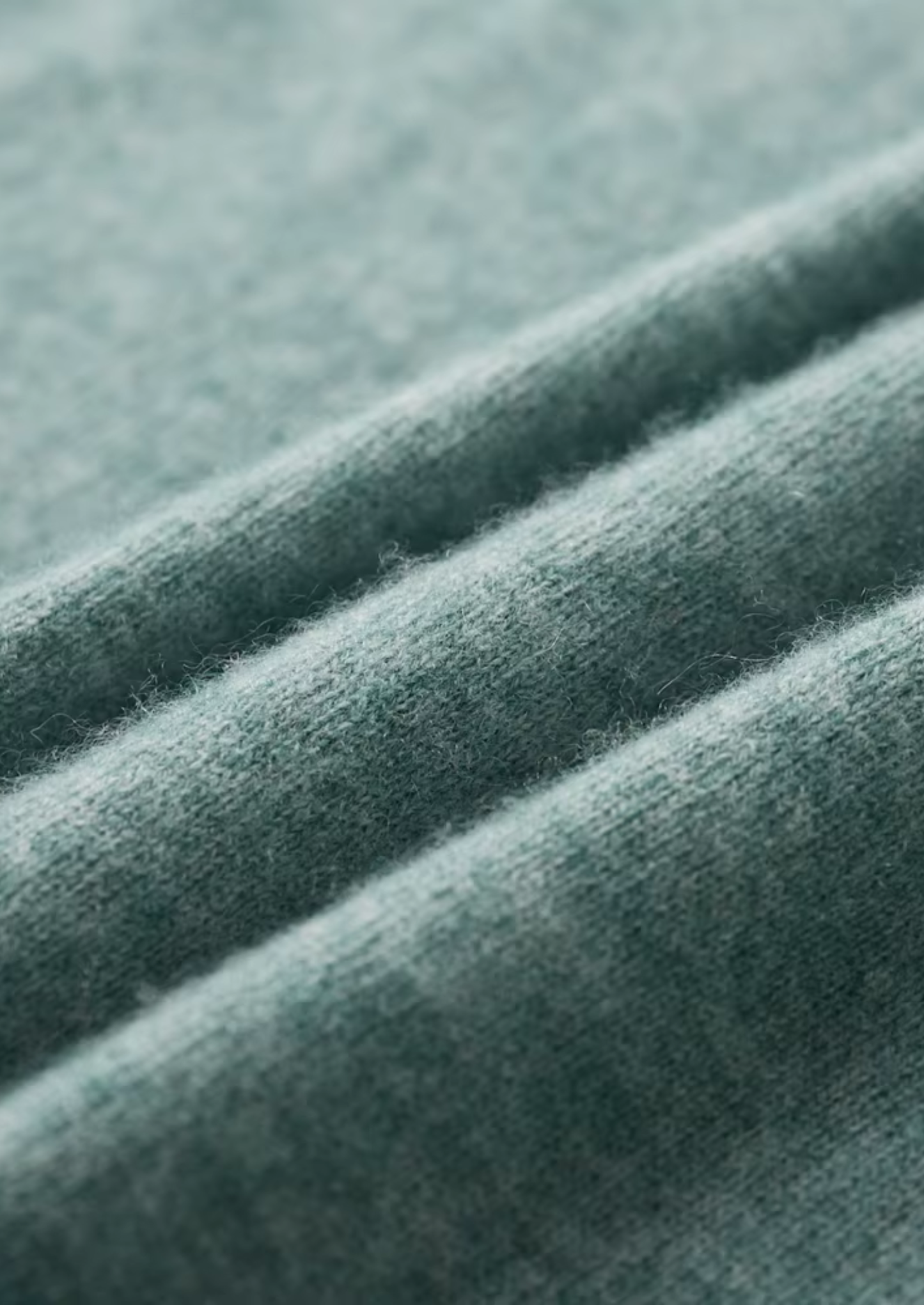 Premium Cashmere Classic Crewneck T-Shirt - Verdant Slate | Solmar