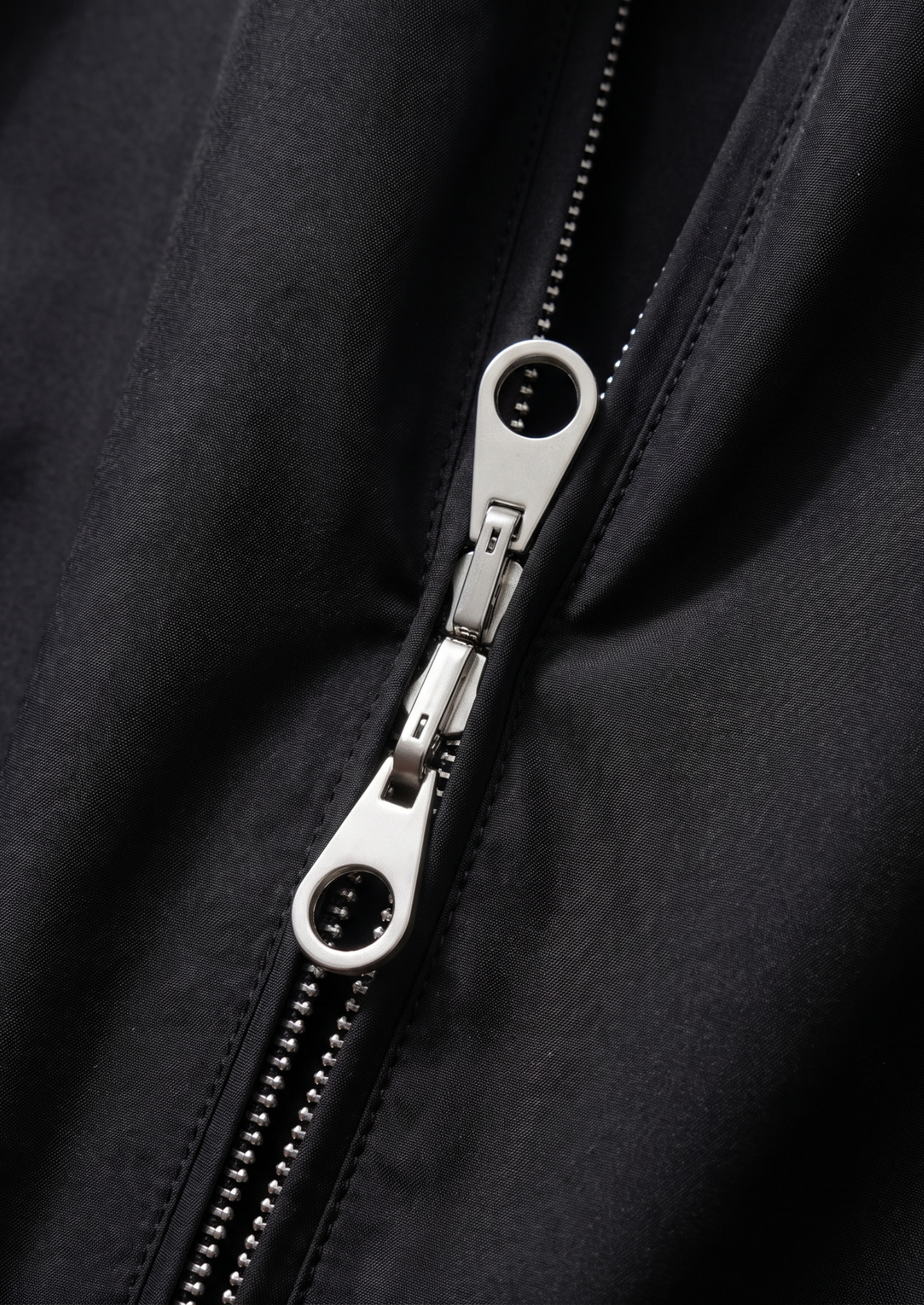 Black Technical Windbreaker Jacket | Solmar