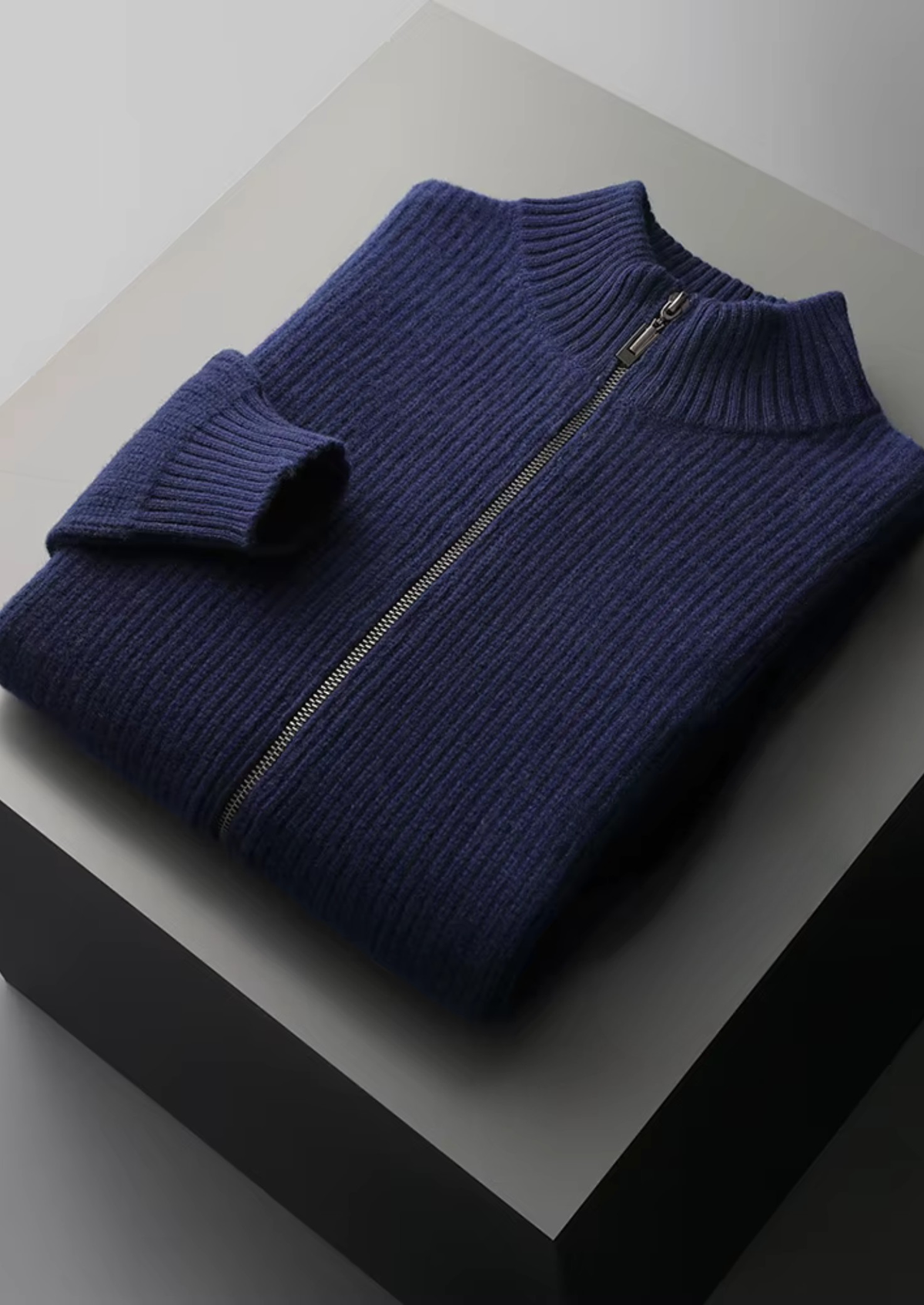 Pure Extra-Fine Merino Wool Ribbed Cardigan | Solmar