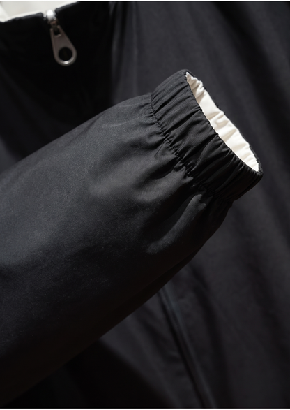Black Technical Windbreaker Jacket | Solmar