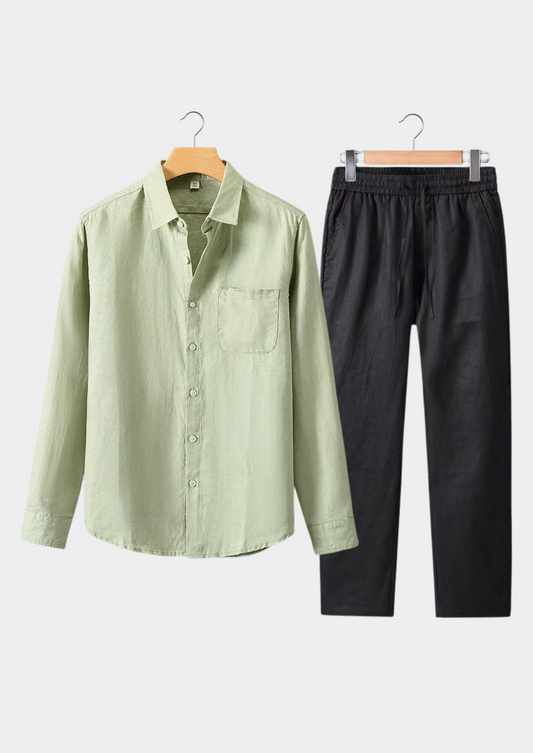 Dolcevita Longsleeve Summer Set - Mint Green/black | Solmar