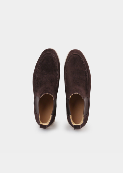 Coffee Suede Chelsea Boot | Solmar
