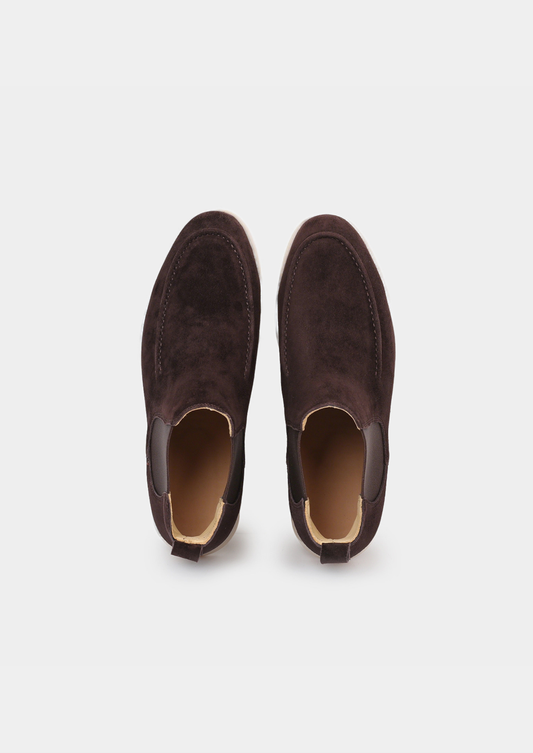 Coffee Suede Chelsea Boot | Solmar