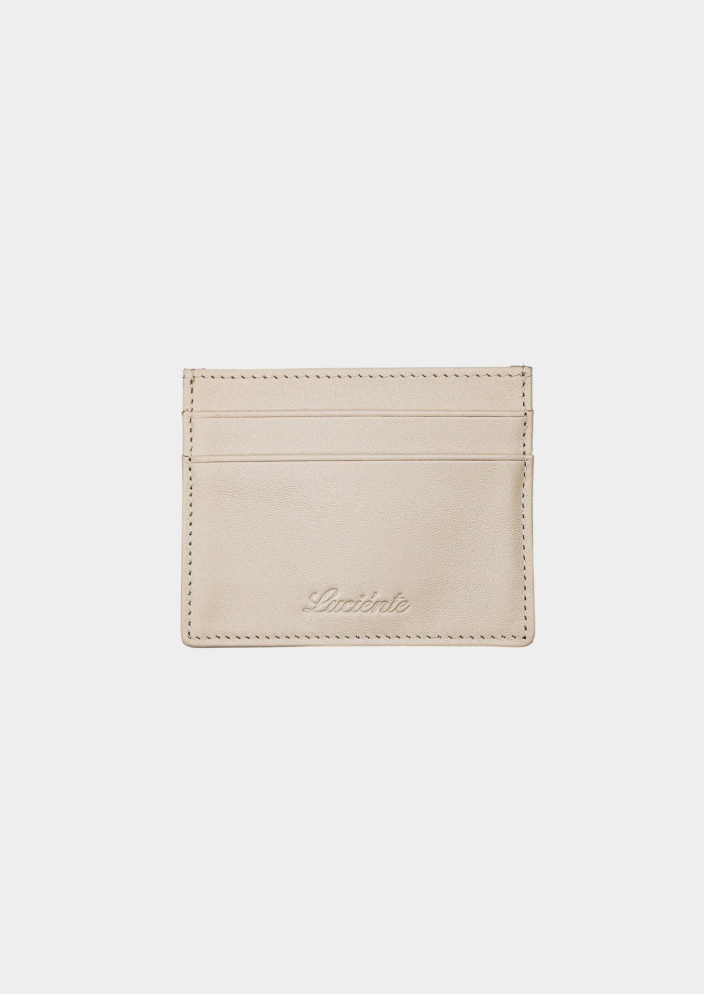 Essential Calfskin Leather Cardholder - Taupe | Solmar