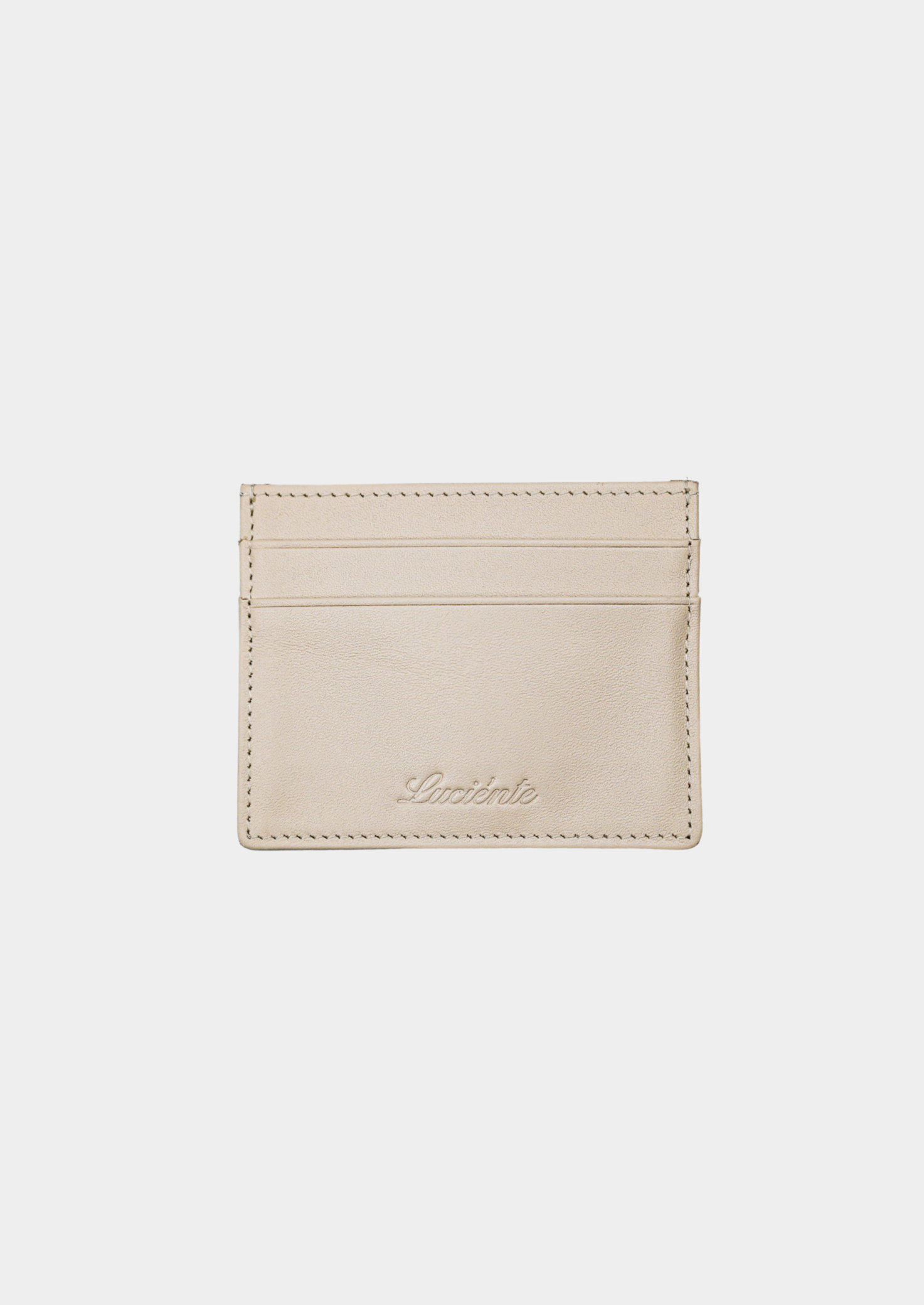Essential Calfskin Leather Cardholder - Taupe | Solmar