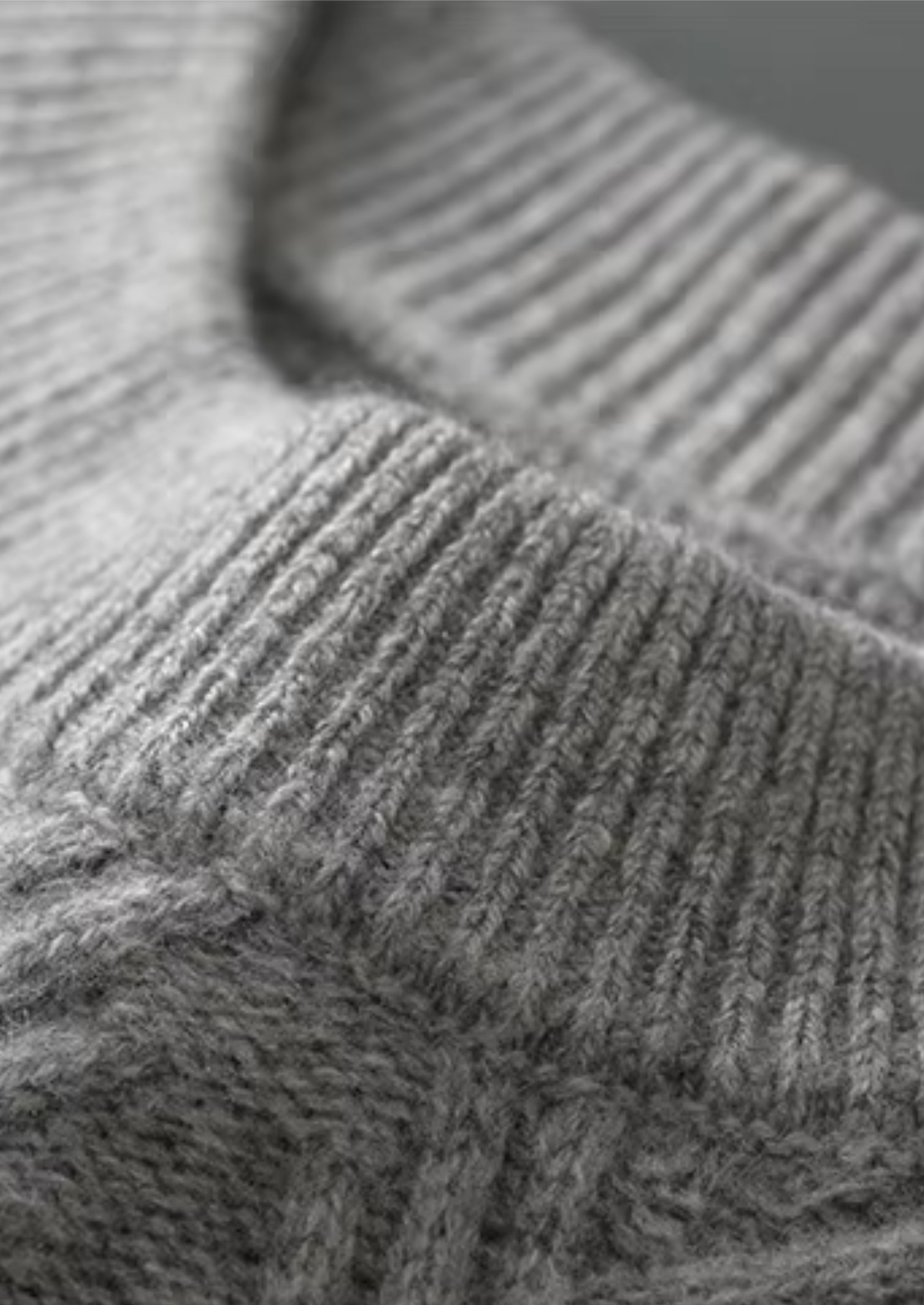 Pure Extra-Fine Merino Wool Herringbone Crewneck | Solmar
