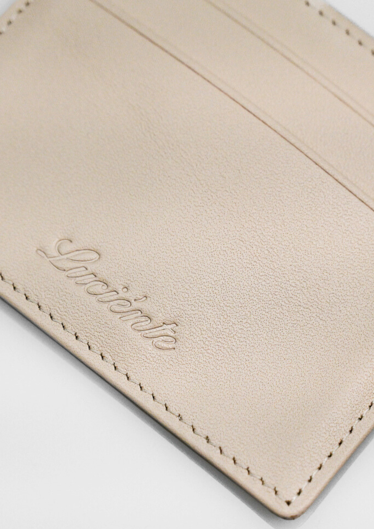Essential Calfskin Leather Cardholder - Taupe | Solmar