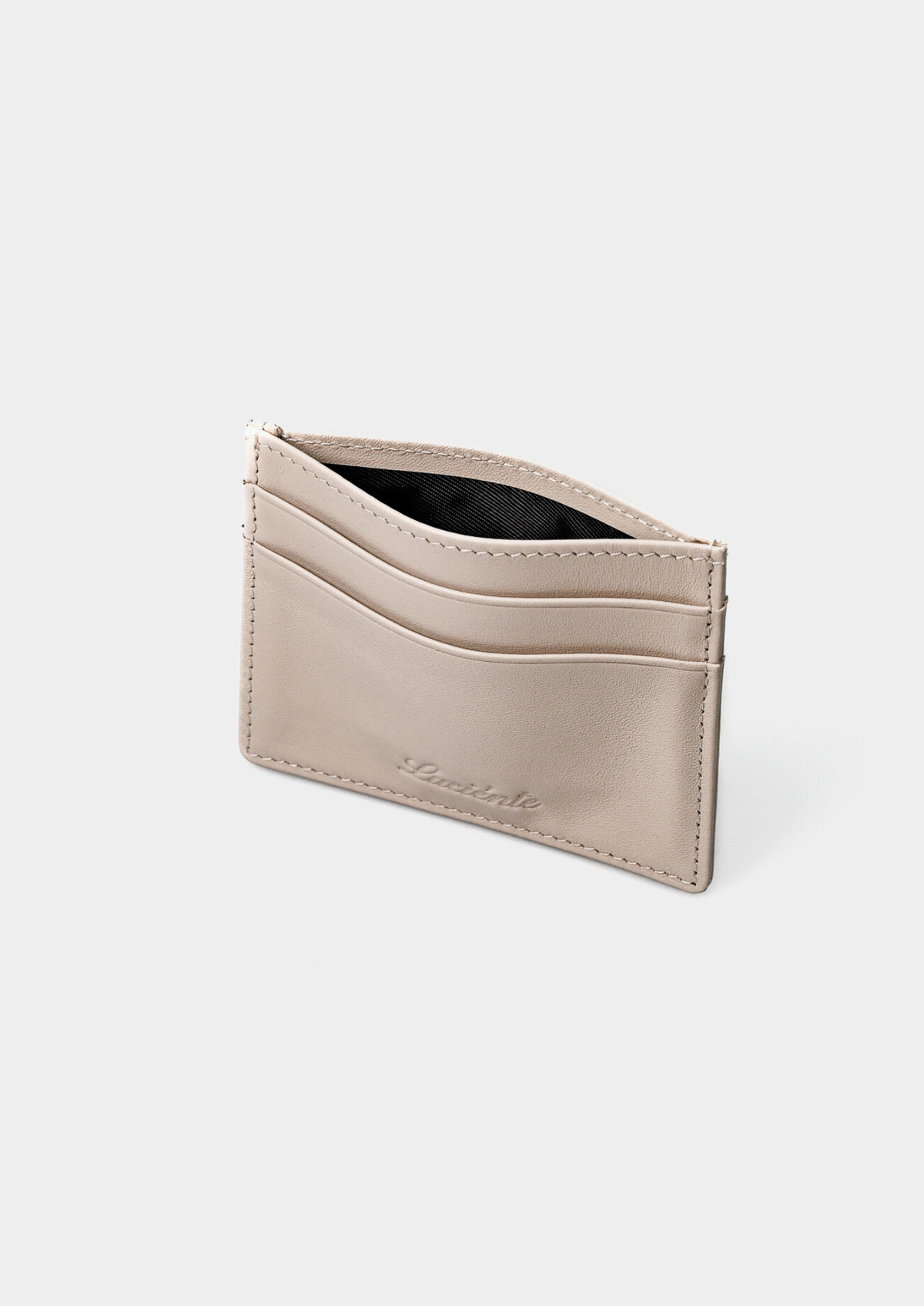 Essential Calfskin Leather Cardholder - Taupe | Solmar