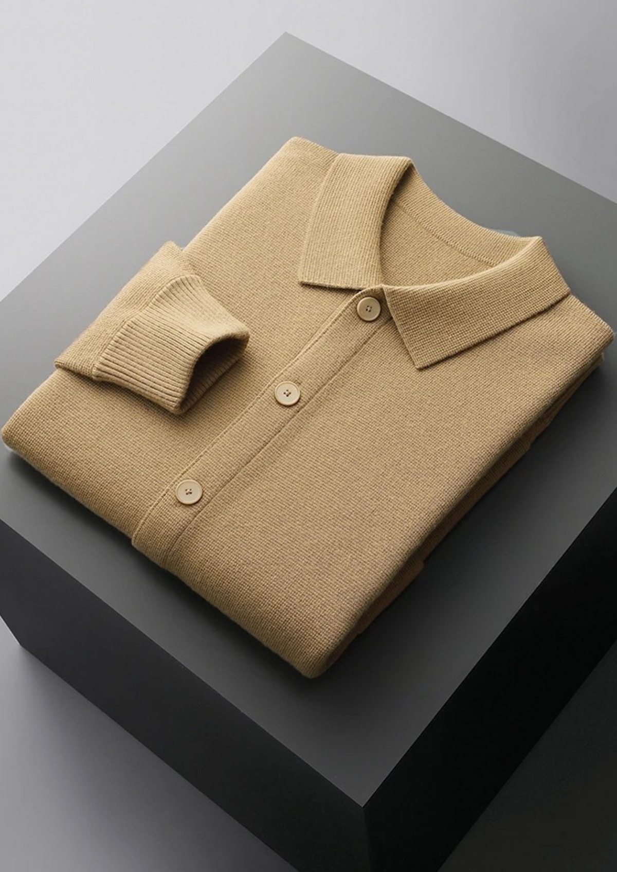 Pure Extra-Fine Merino Wool Button Overshirt | Solmar