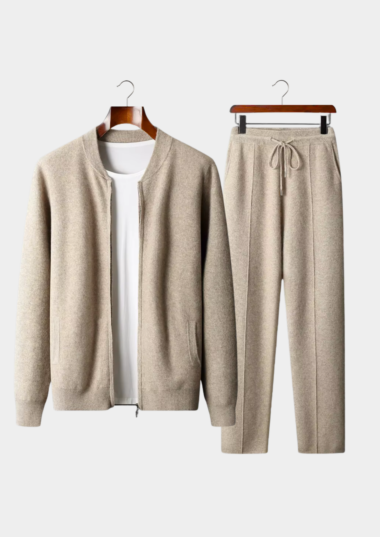 Pure Extra-Fine Merino Wool Sand Falconi Set | Solmar