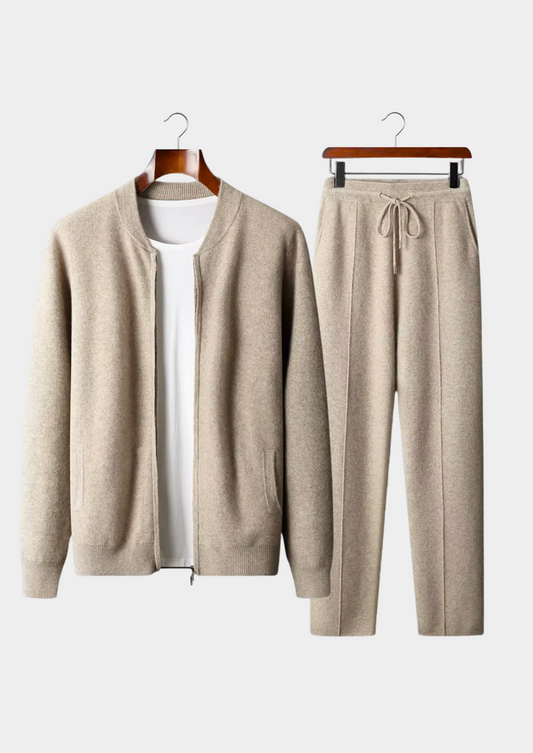 Pure Extra-Fine Merino Wool Sand Falconi Set | Solmar