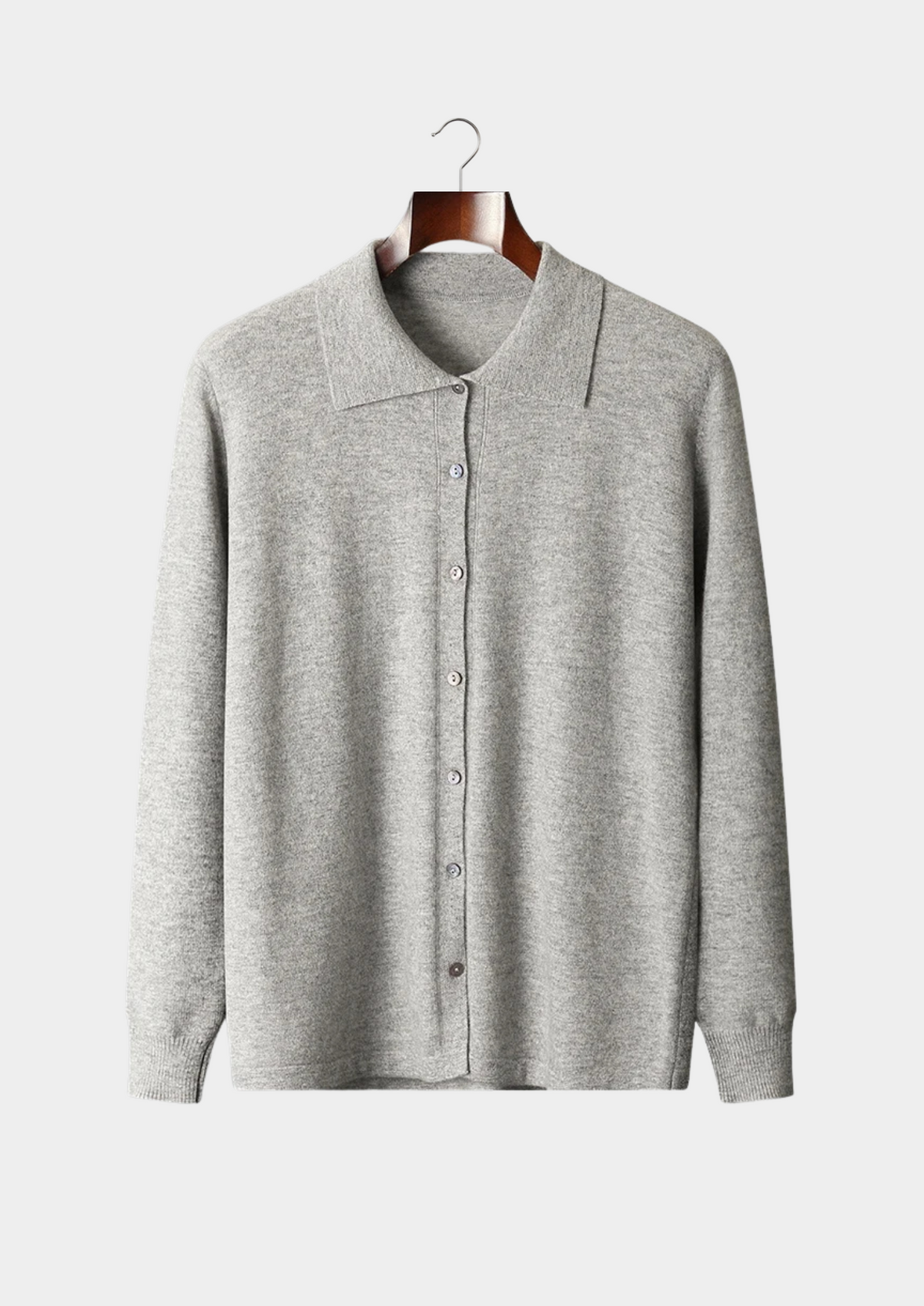 Pure Extra-Fine Merino Wool Polo Cardigan | Solmar