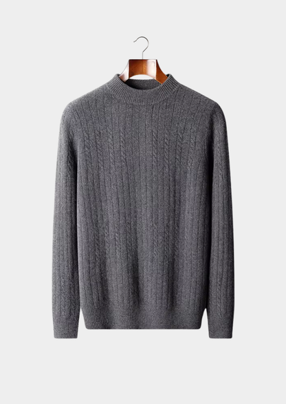 Pure Extra-Fine Merino Wool Rib Mockneck | Solmar