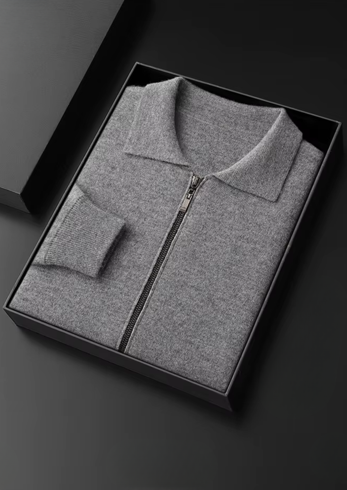 Pure Extra-Fine Merino Wool Polo Zip Cardigan | Solmar
