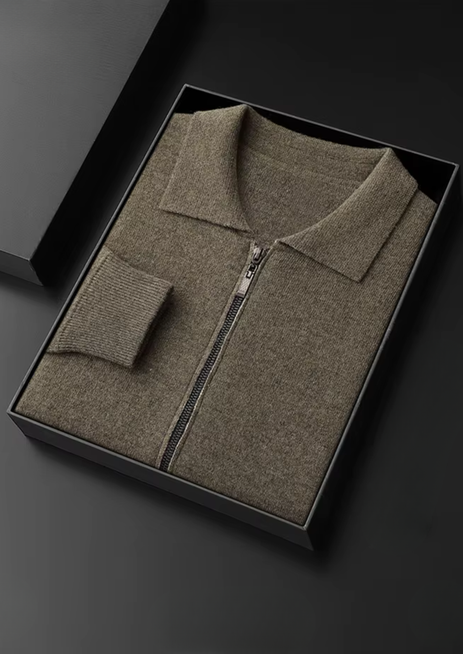 Pure Extra-Fine Merino Wool Polo Zip Cardigan | Solmar