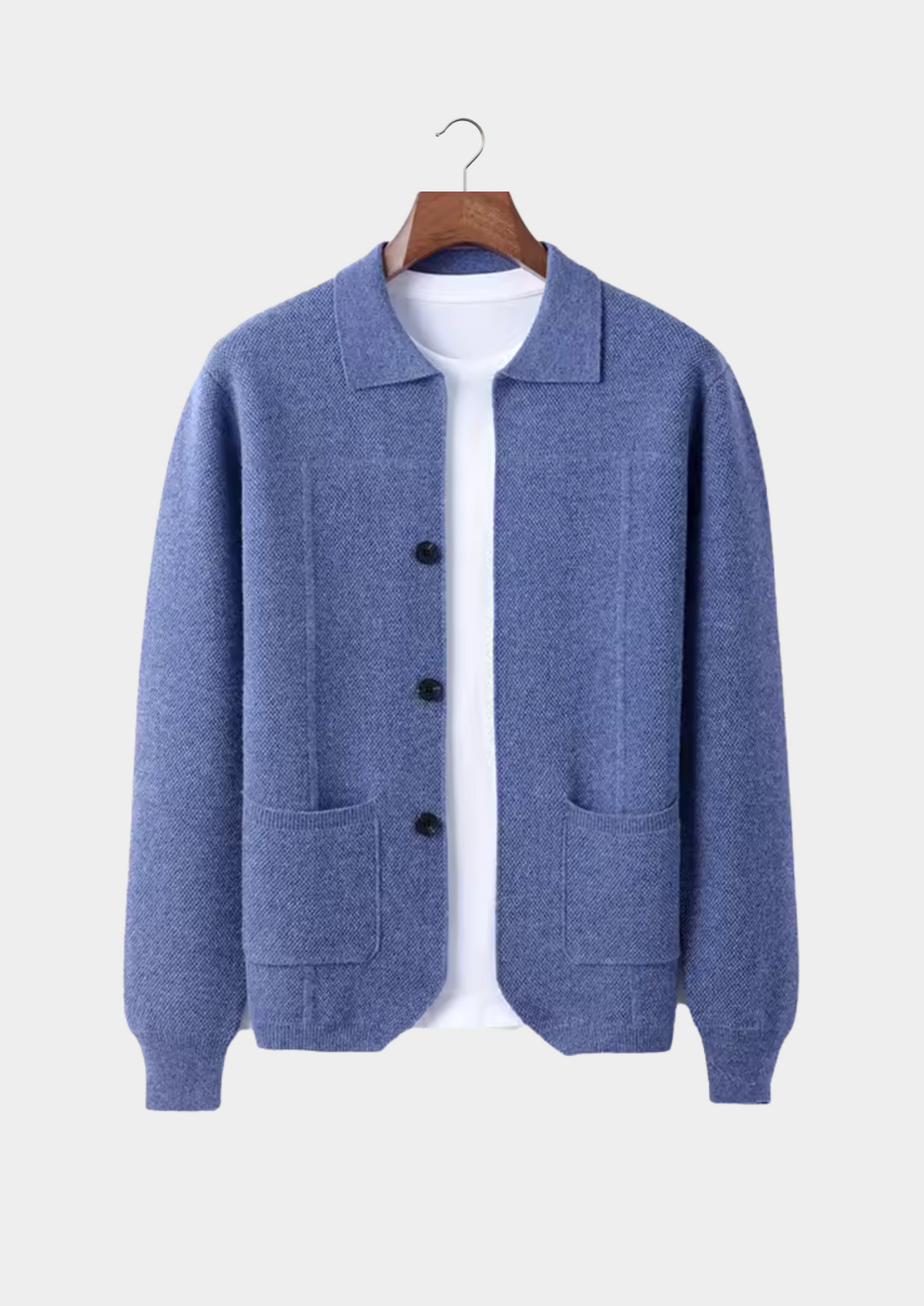 Pure Extra-Fine Merino Wool Button Overshirt | Solmar