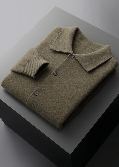 Pure Extra-Fine Merino Wool Button Overshirt | Solmar