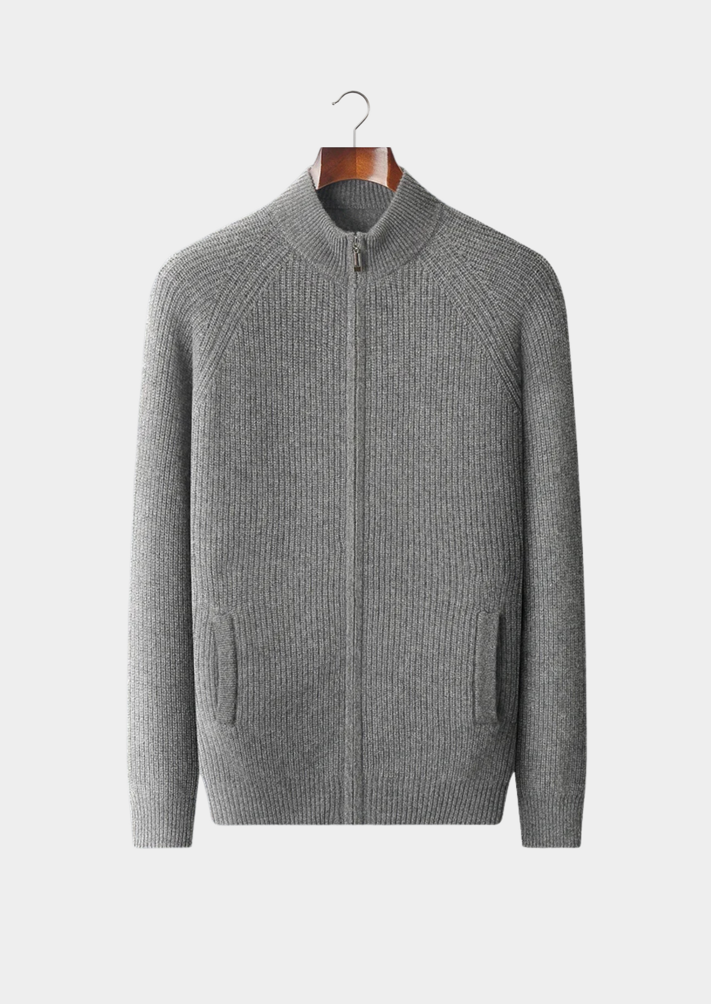 Premium Cashmere Ribbed Cardigan | Solmar