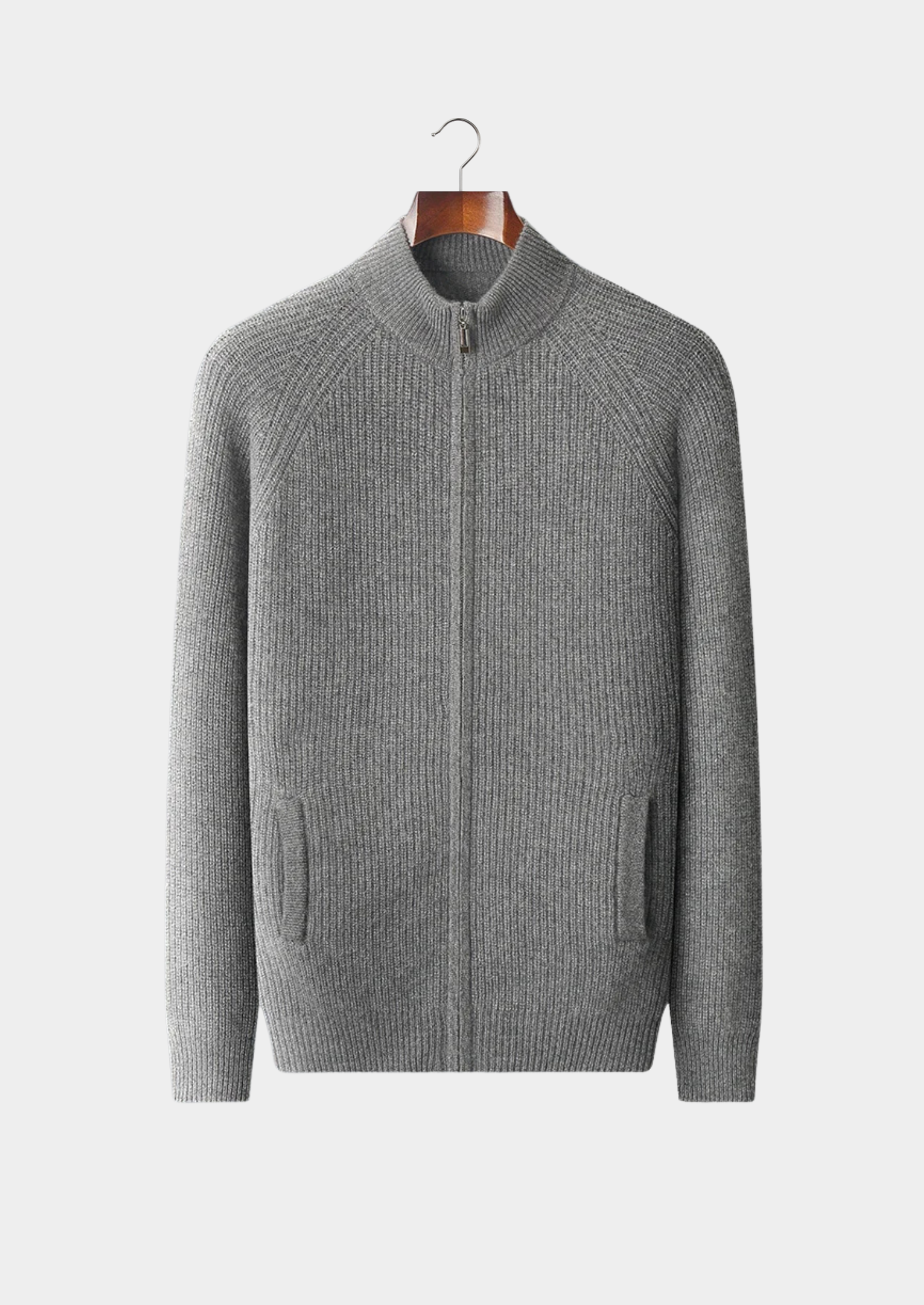 Premium Cashmere Ribbed Cardigan | Solmar