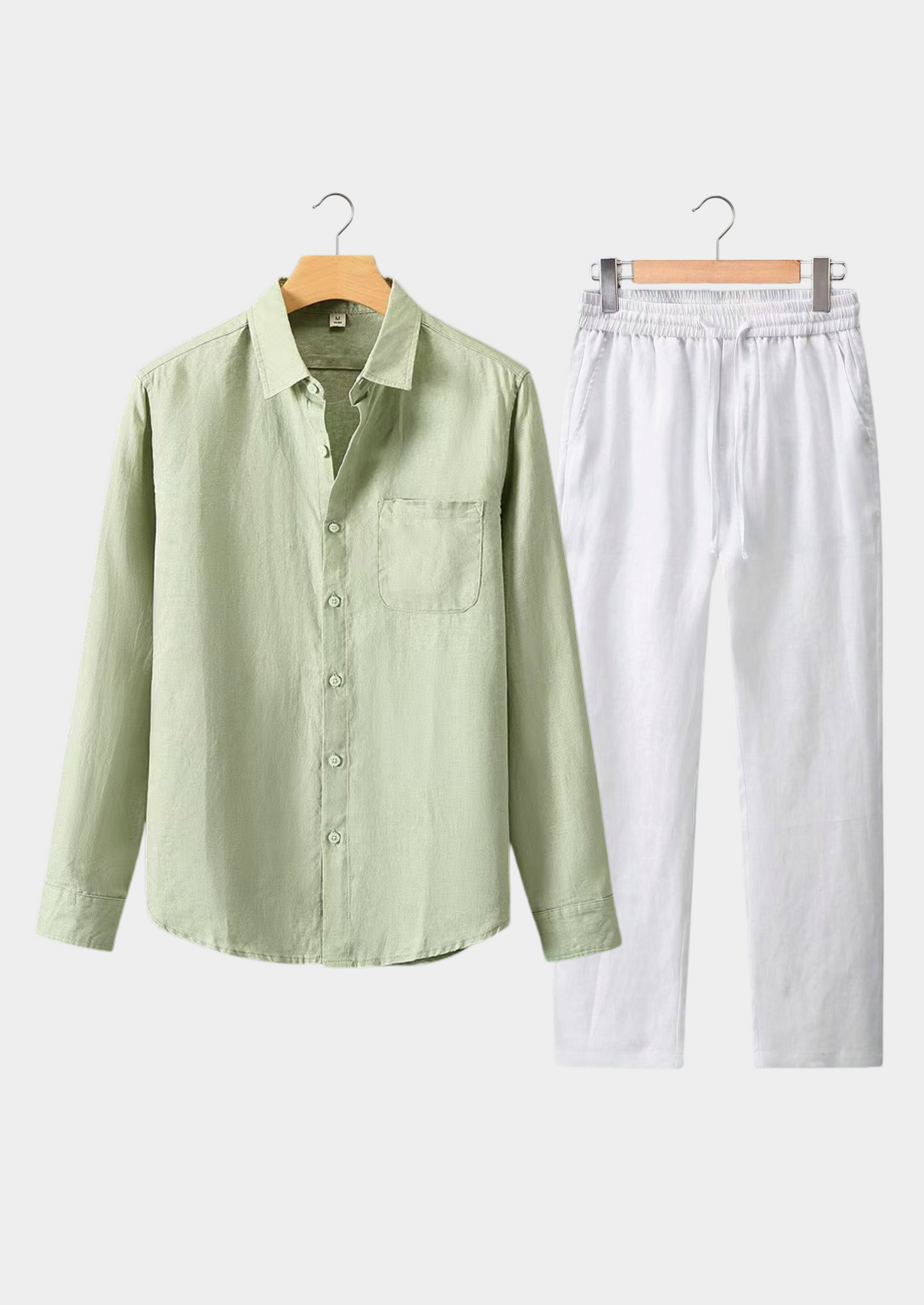Dolcevita Longsleeve Summer Set - Mint Green/white | Solmar