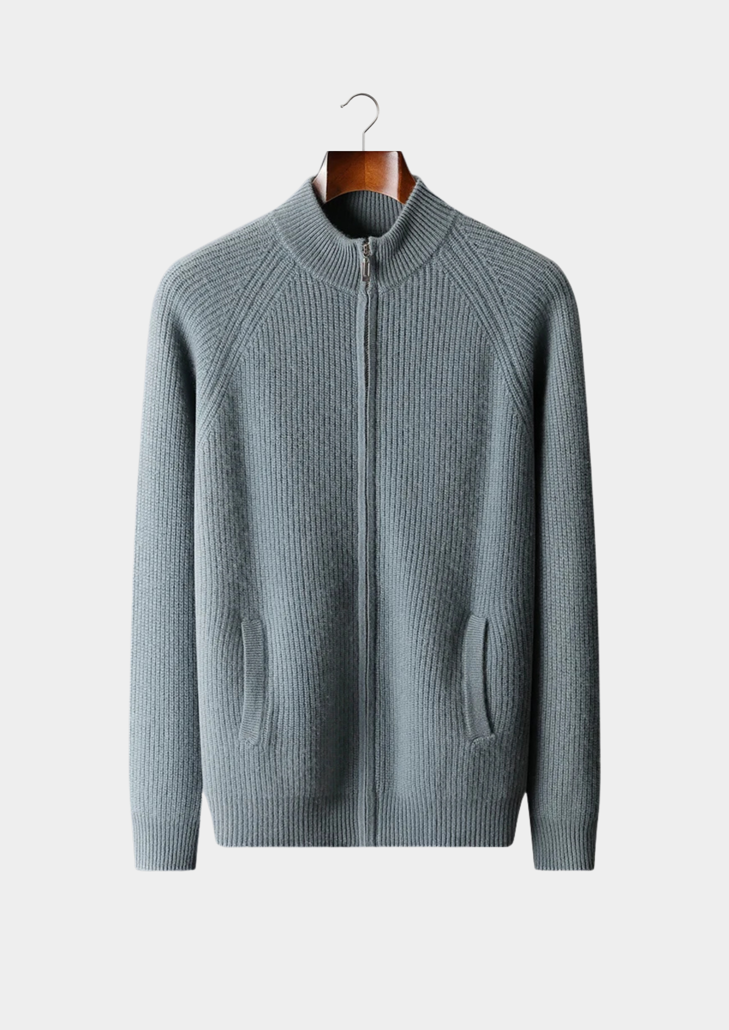 Premium Cashmere Ribbed Cardigan | Solmar