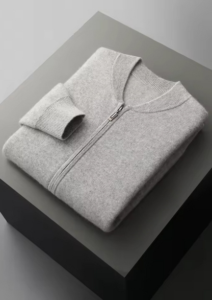 Pure Extra-Fine Merino Wool Light Gray Falconi Set | Solmar