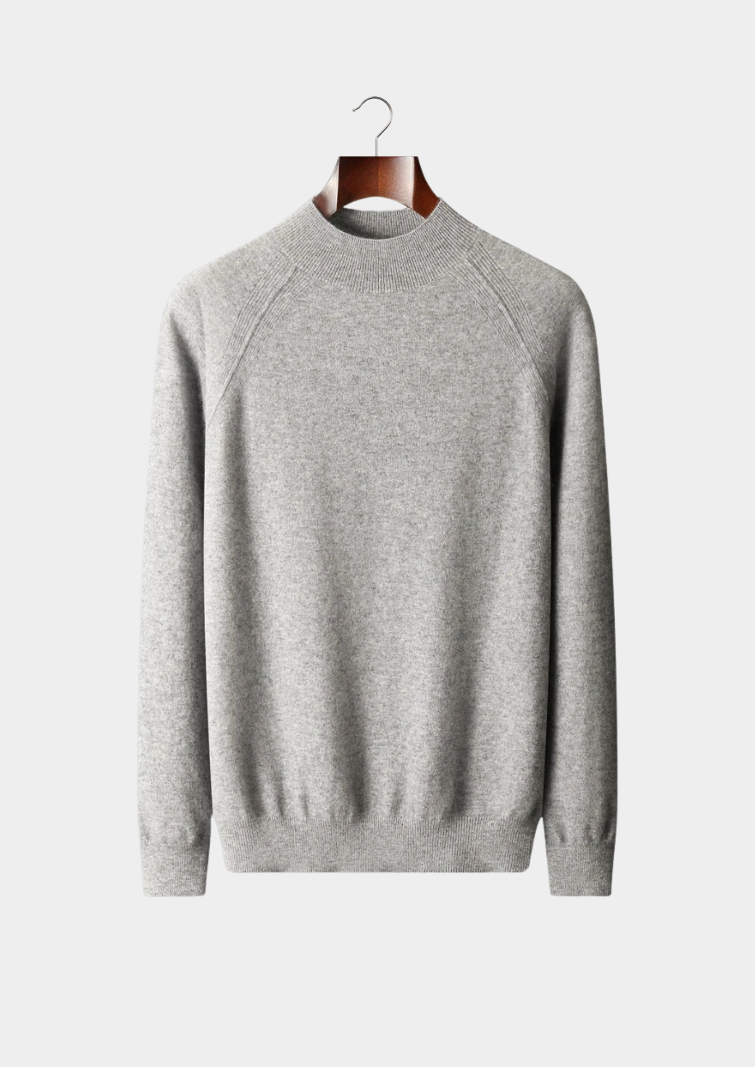 Pure Extra-Fine Merino Wool Raglan Mockneck | Solmar
