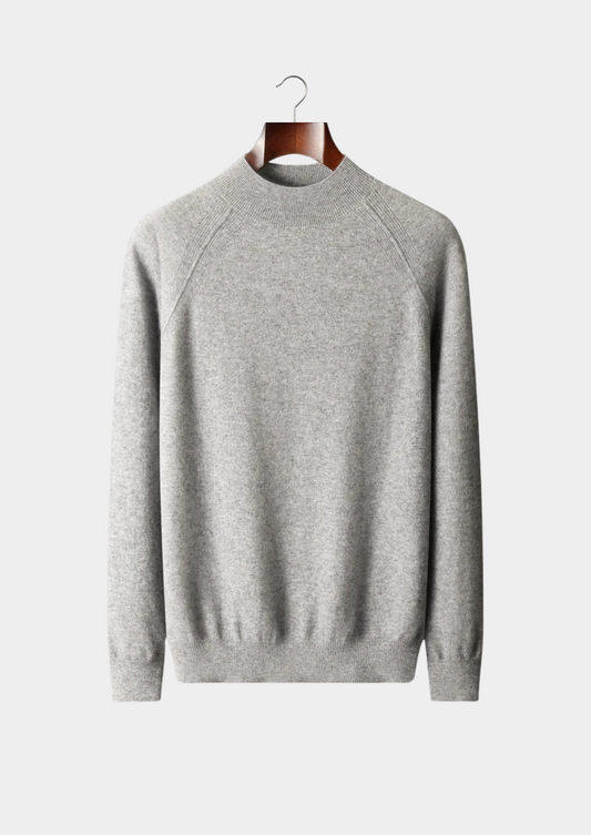 Pure Extra-Fine Merino Wool Raglan Mockneck | Solmar