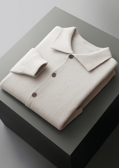 Pure Extra-Fine Merino Wool Button Overshirt | Solmar