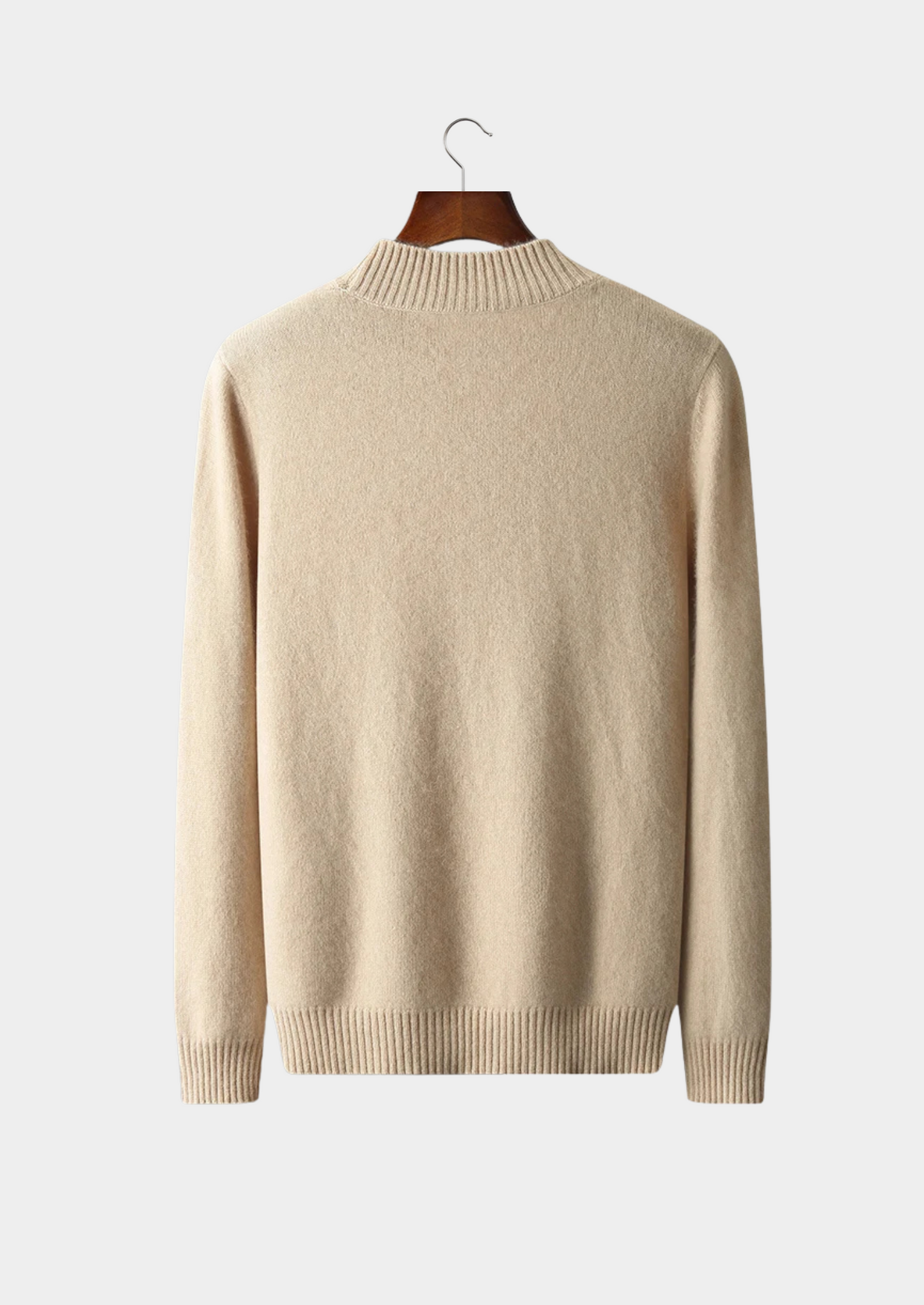 Pure Extra-Fine Merino Wool Jacquard Mockneck | Solmar