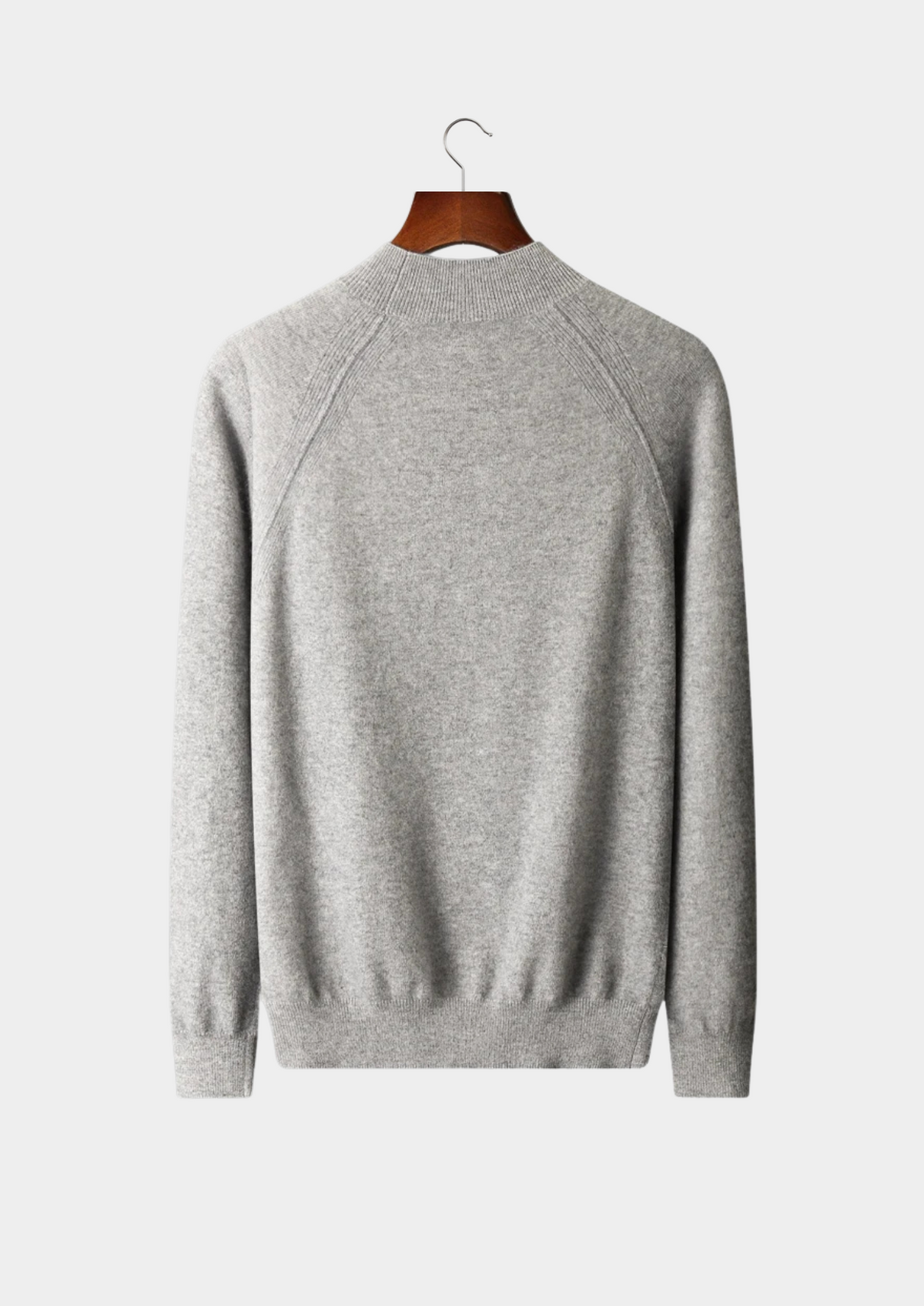 Pure Extra-Fine Merino Wool Raglan Mockneck | Solmar