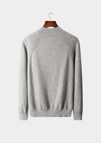 Pure Extra-Fine Merino Wool Raglan Mockneck | Solmar