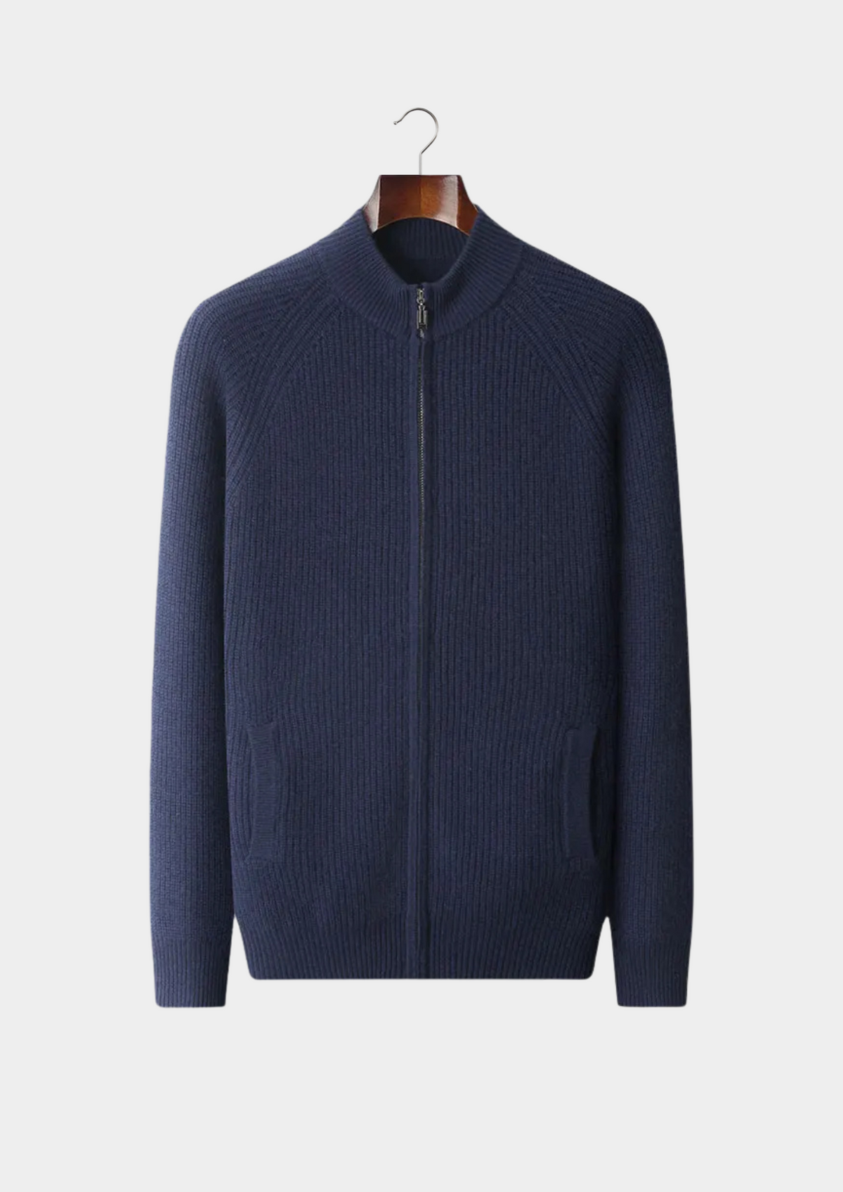 Premium Cashmere Ribbed Cardigan | Solmar