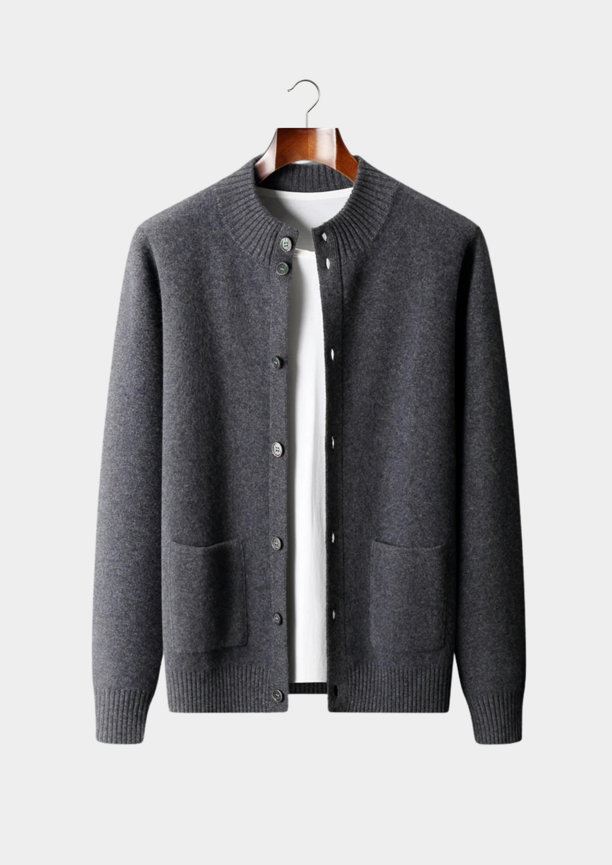 Premium Cashmere Button Cardigan | Solmar