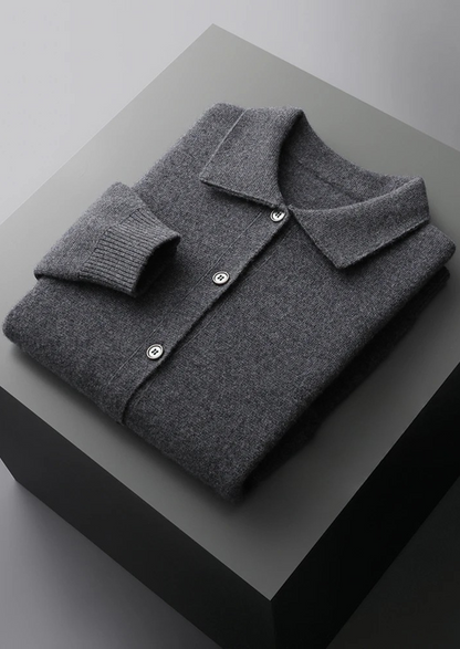 Pure Extra-Fine Merino Wool Button Overshirt | Solmar